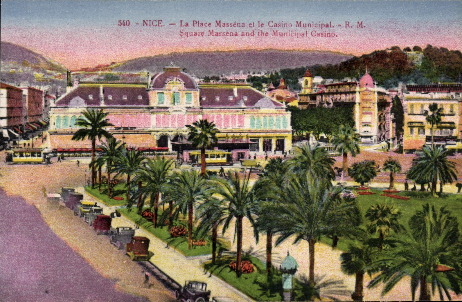 CPA Nice La Place Massena Et le Casino Municipal