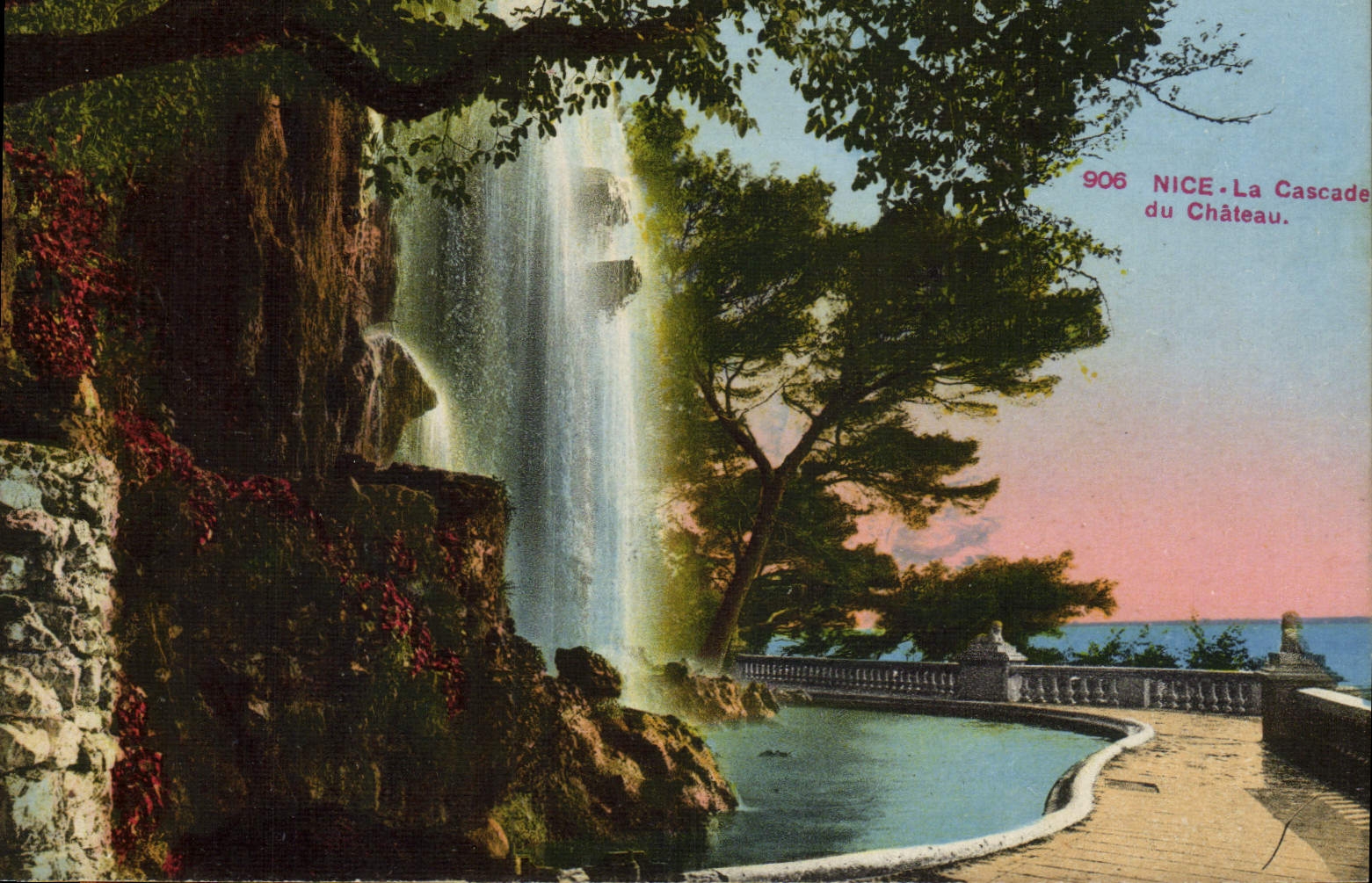 CPA Nice La Cascade Du Chateau