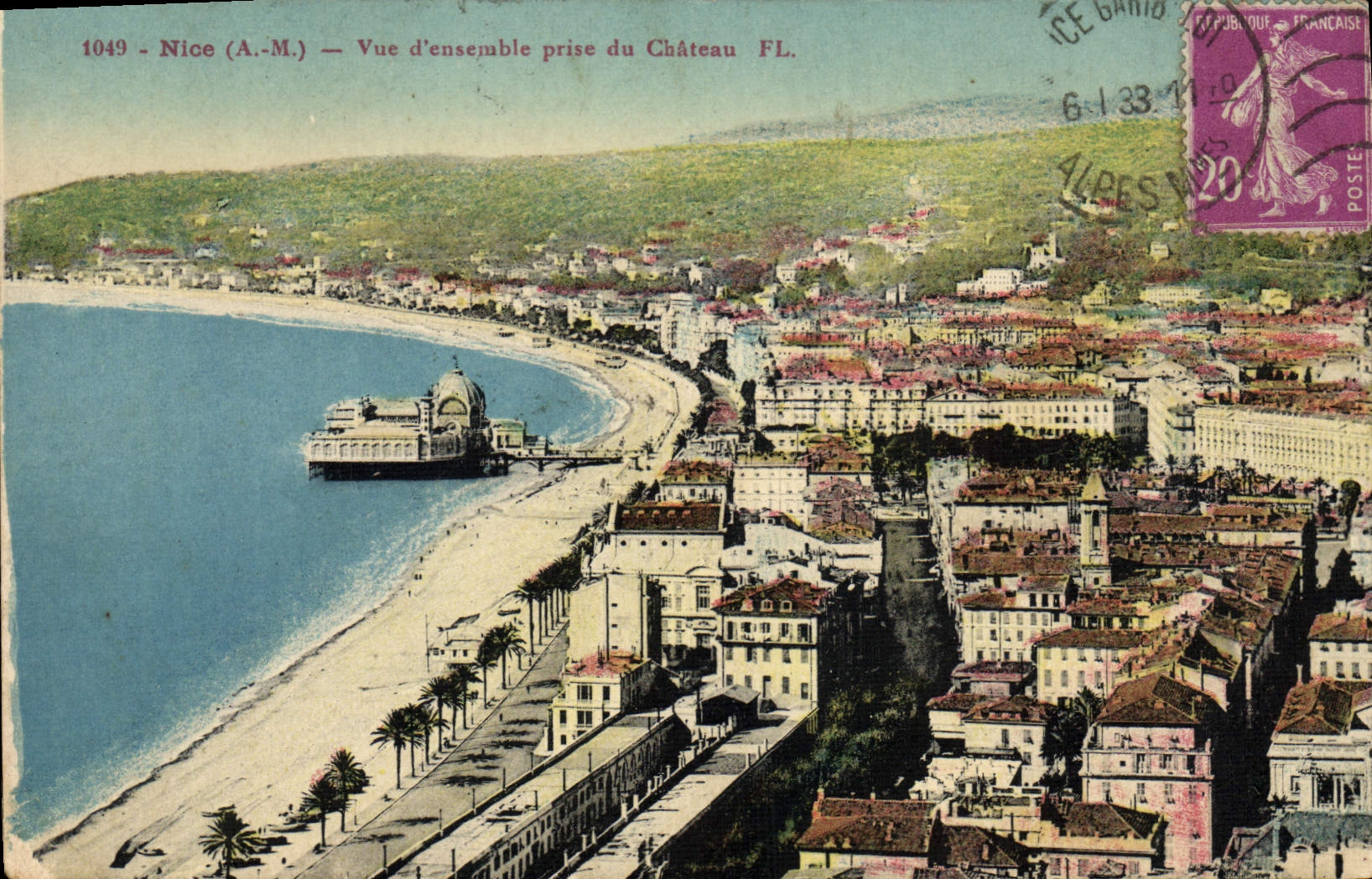 CPA Nice Vue D'Ensemble Prise Du Chateau