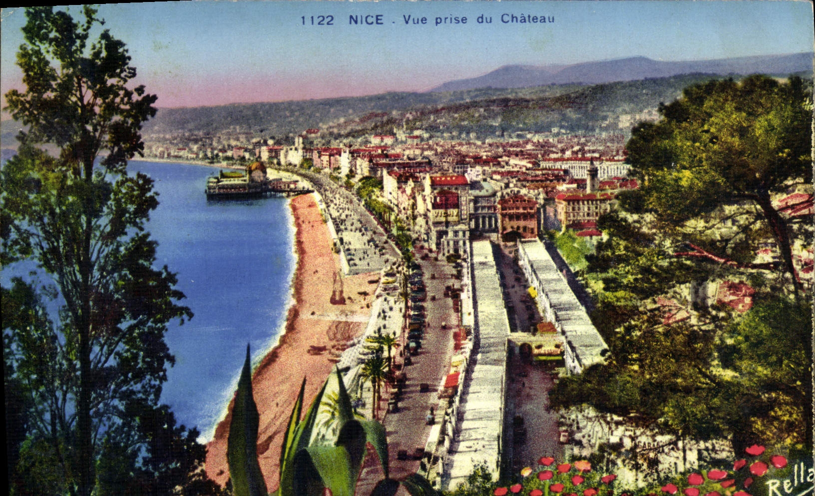 CPA Nice Vue Prise Du Chateau