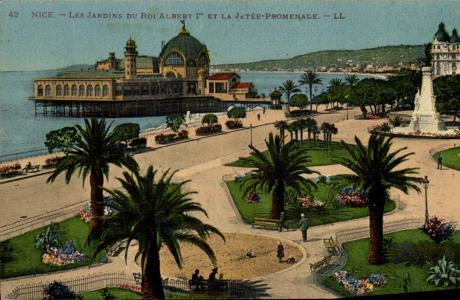 CPA Nice Les Jardins Du Roi Albert 1er Et La Jetee Promenade