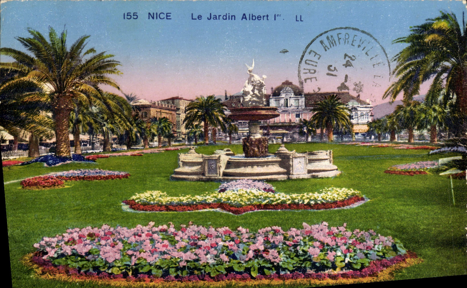 CPA Nice Le Jardin Albert 1er