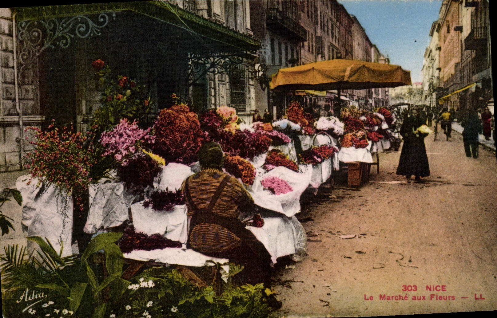 CPA Nice Le Marche Aux Fleurs