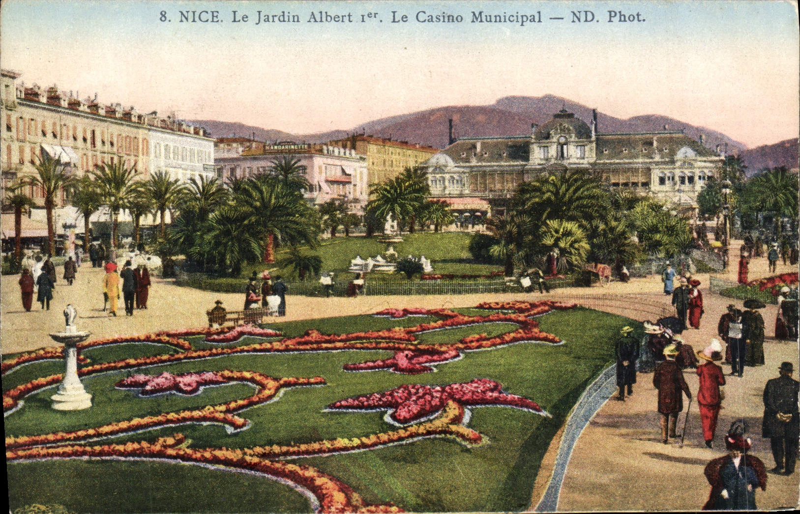 CPA Nice Le Jardin Albert 1er Le Casino Municipal
