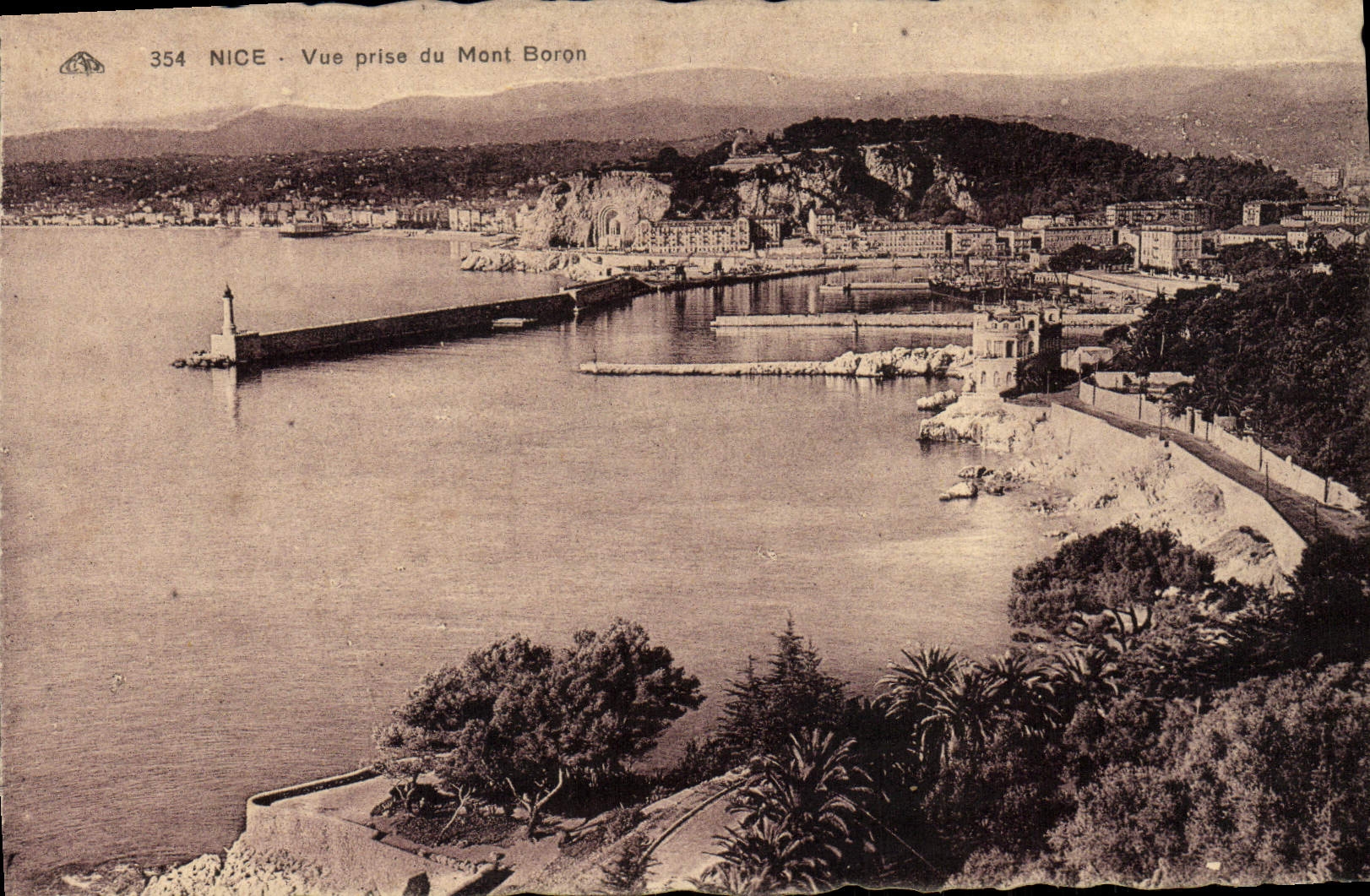 CPA Nice Vue Prise Du Mont Boron