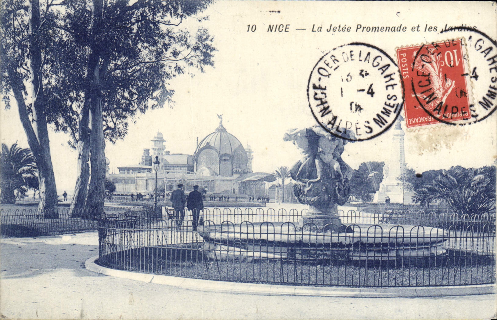 CPA Nice La Jetee Promenade et les Jardins 