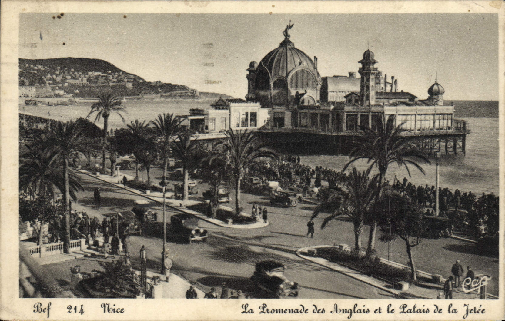 CPA Nice La Promenade des Anglais et le Palais de la Jetee