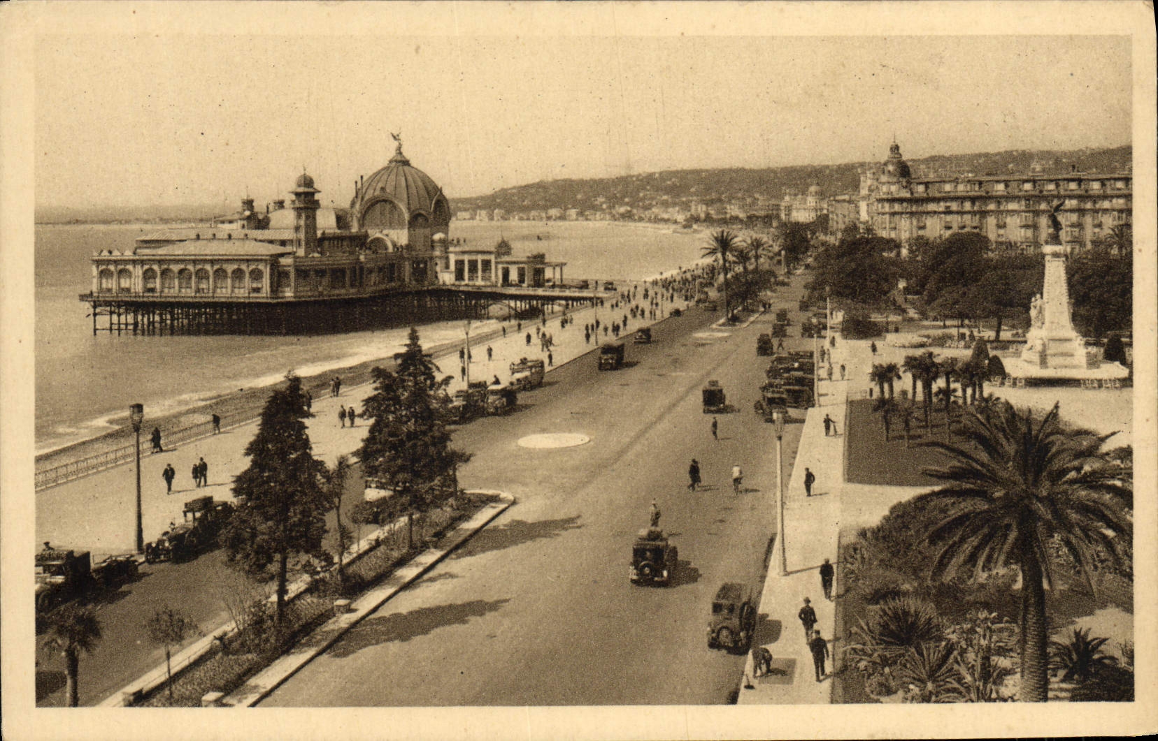 VINTAGE POSTCARD Nice Walk of the English Casino of the Pier