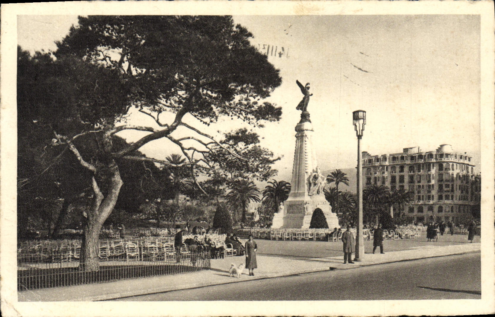 CPA Nice Le Jardin Albert er et Monument de l'Annexion
