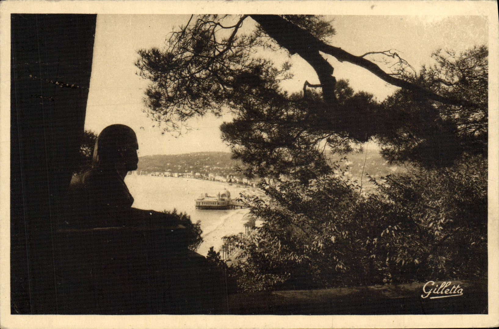 Detalles Aristique de la POSTAL de la VENDIMIA Niza