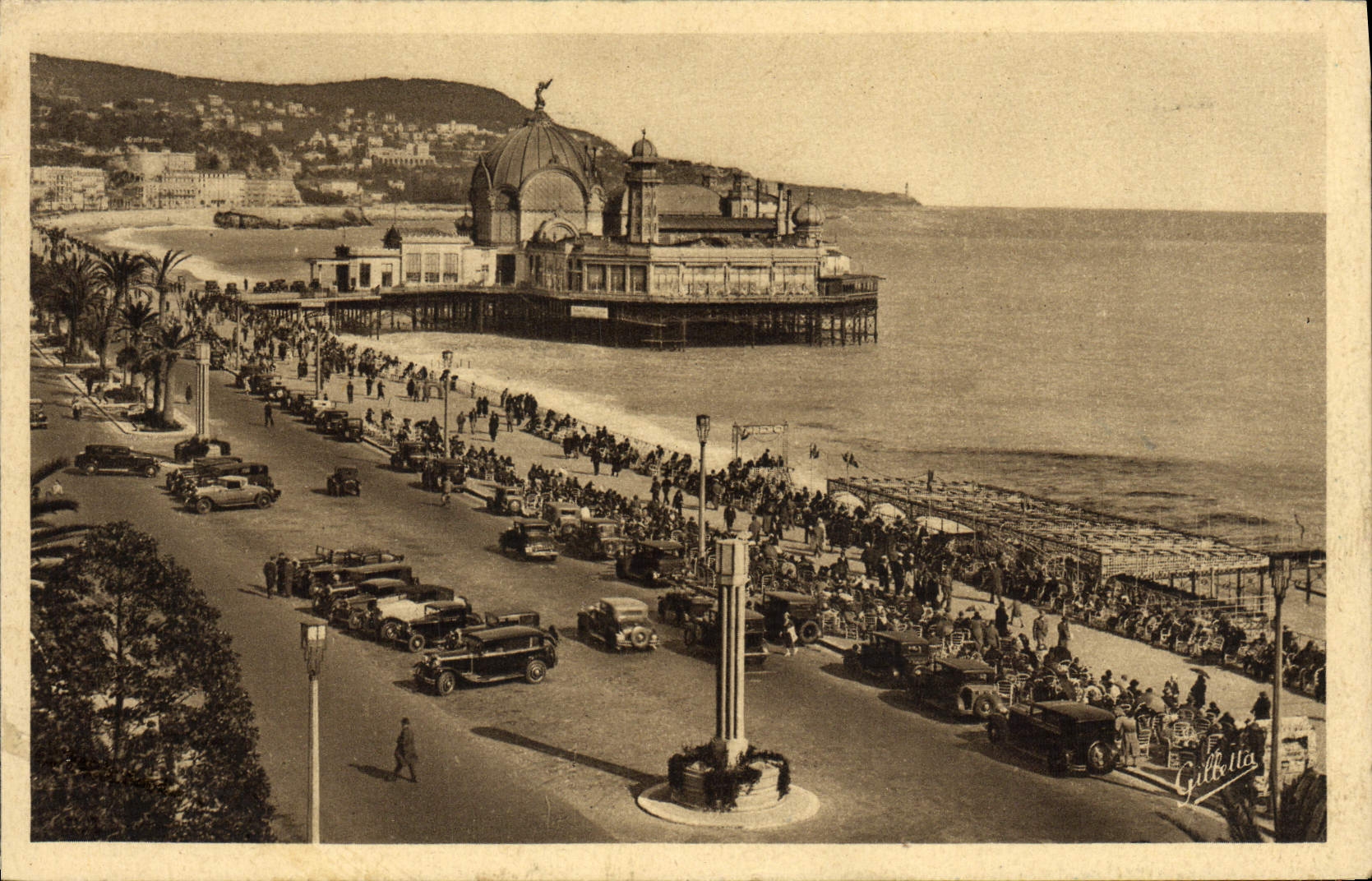CPA Nice Vue sur la Promenade