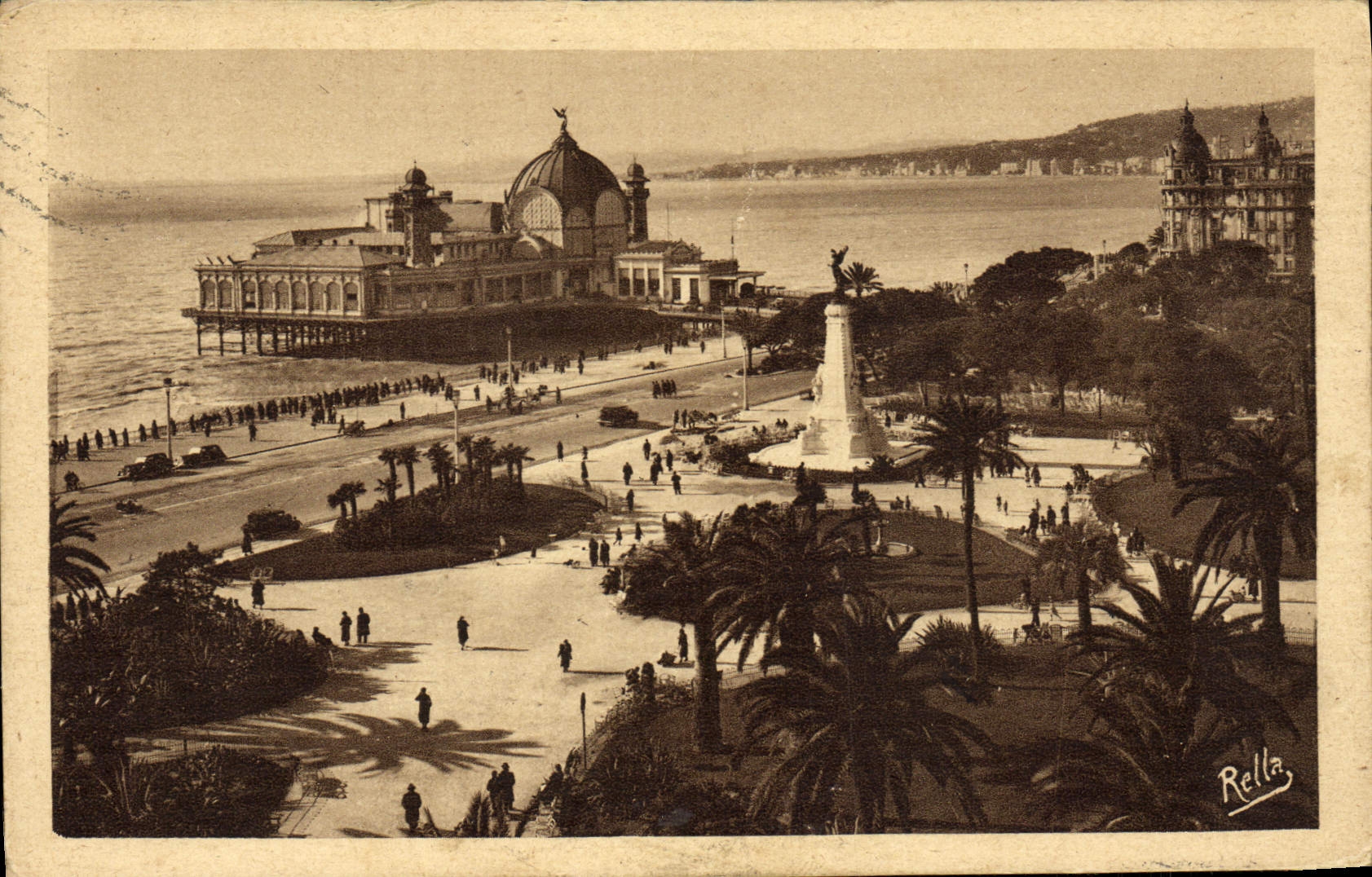 CPA Nice Les Jardins Albert er et le Casino et la Jetee 