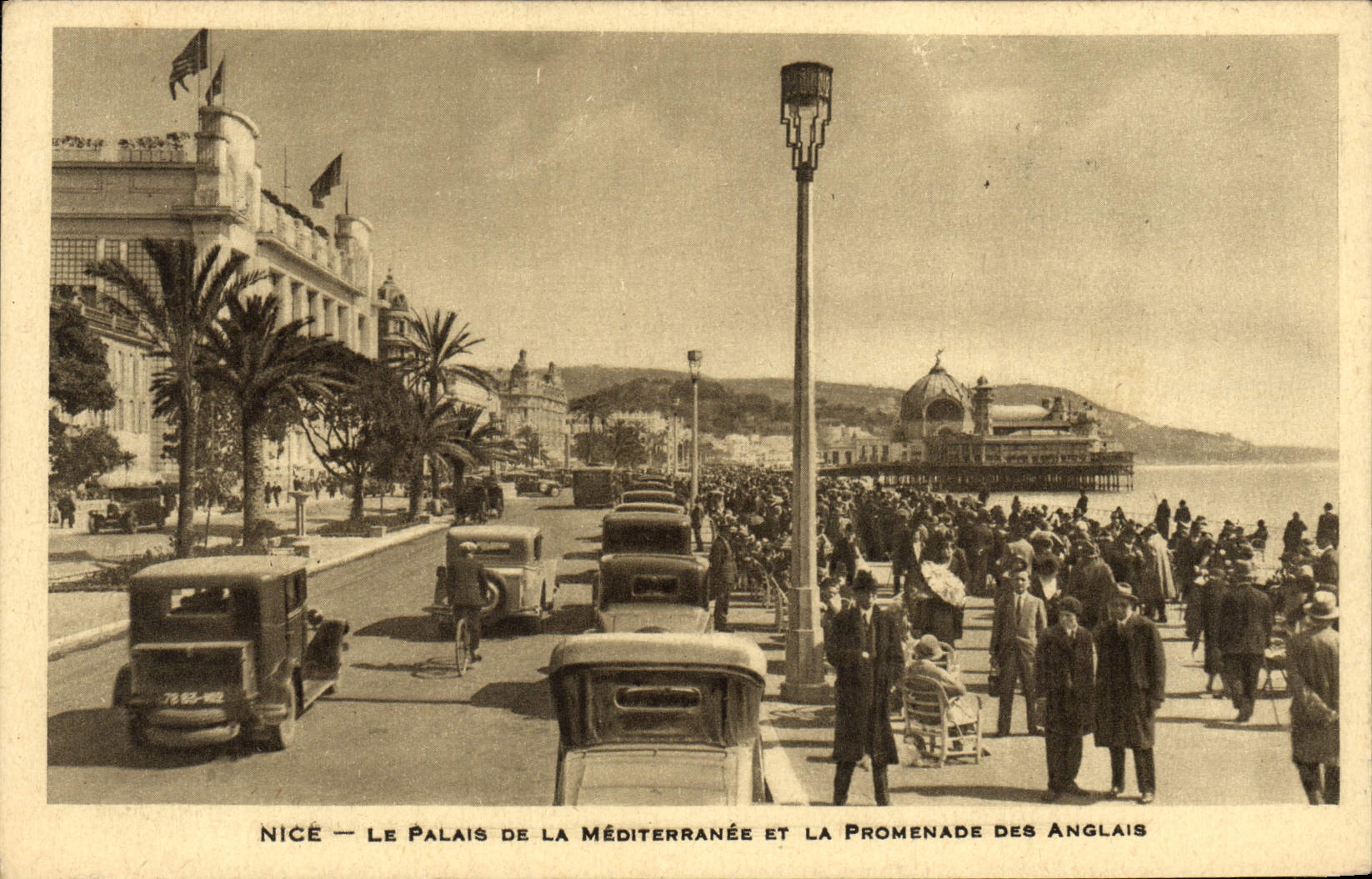VINTAGE POSTCARD Nice the Palate of the Mediterranean and the Walk of the English