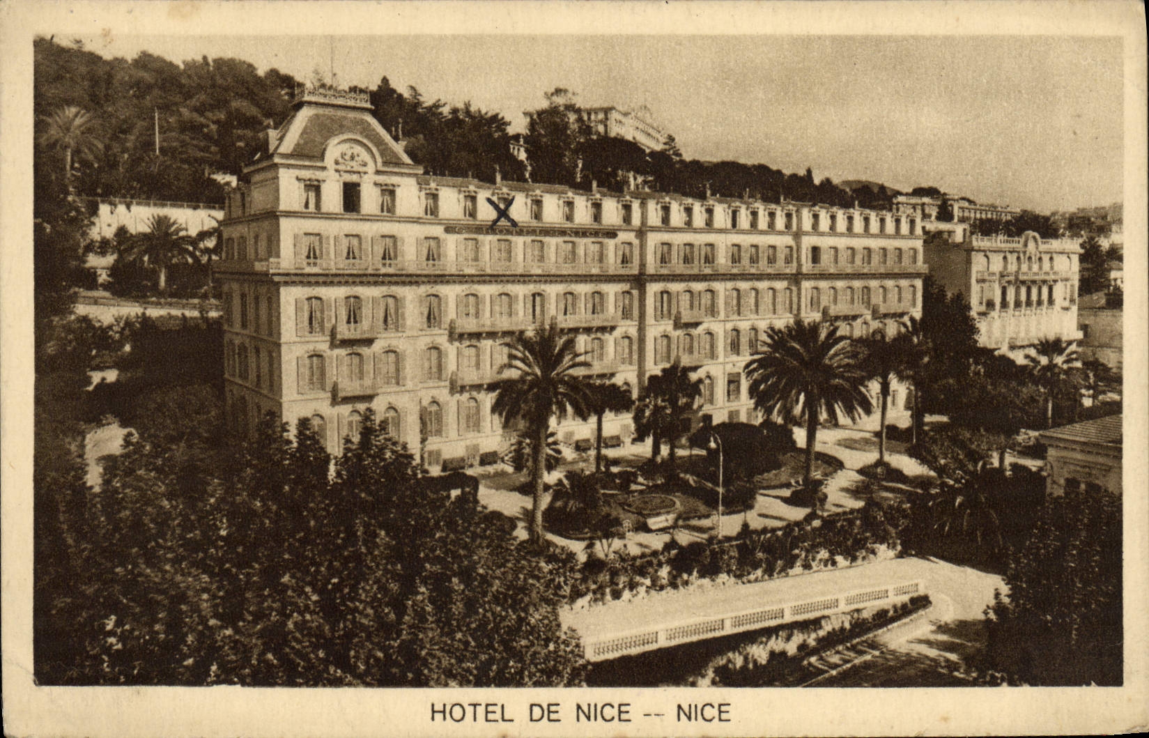 VINTAGE POSTCARD Hotel of Nice Nice