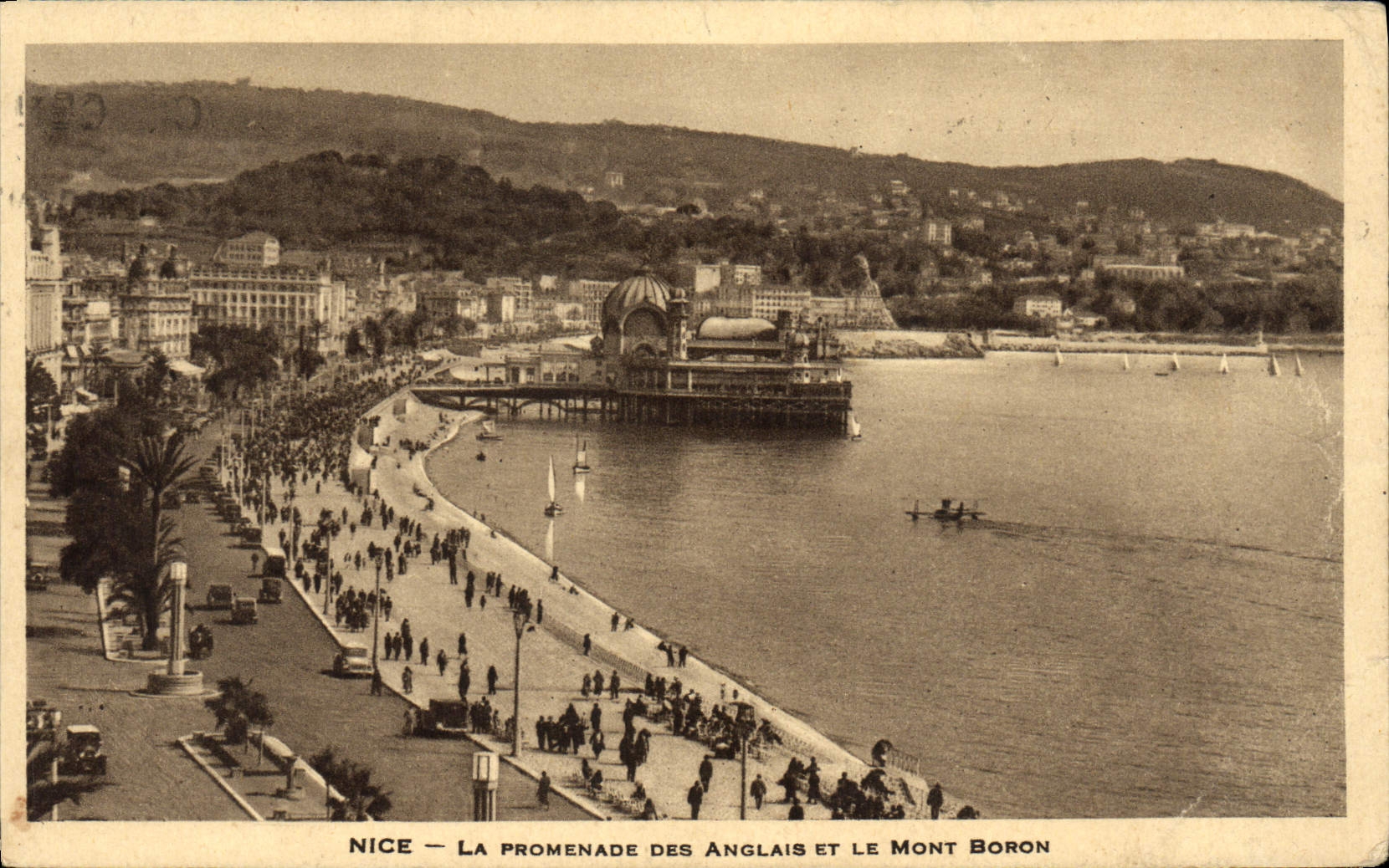 CPA Nice La Promenade des Anglais et le Mont Boron