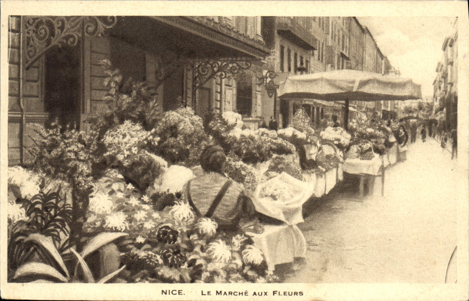 CPA Nice Le Marche aux Fleurs 