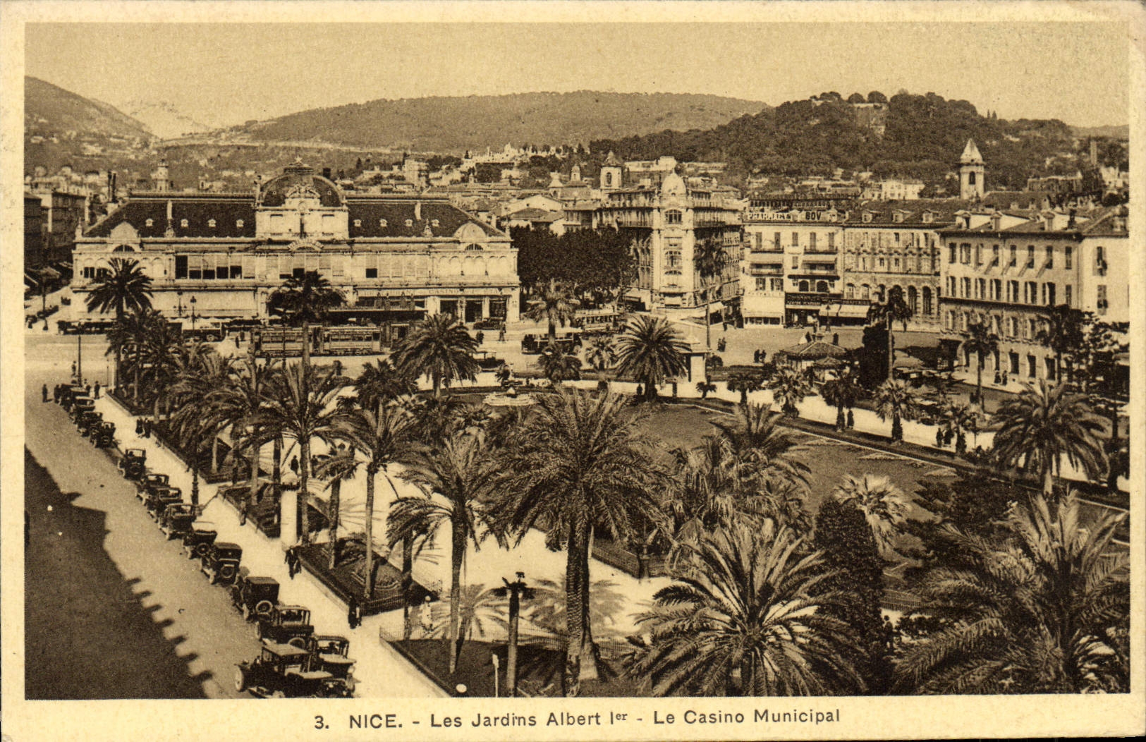 CPA Nice Les Jardins Albert 1er Le Casino Municipal