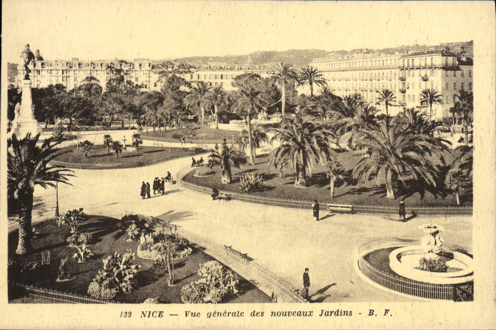 VINTAGE POSTCARD Nice View of the new Gardens