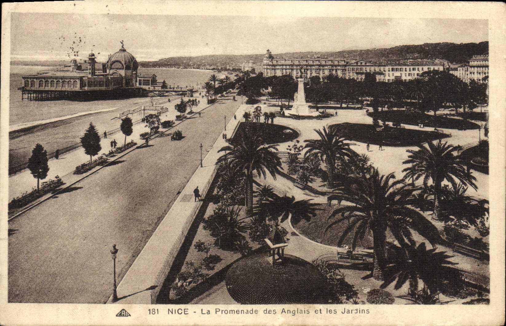 CPA Nice La Promenade des Anglais et les Jardins 