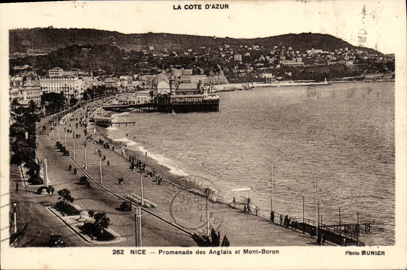 CPA Nice Promenade des Anglais et Mont Boron