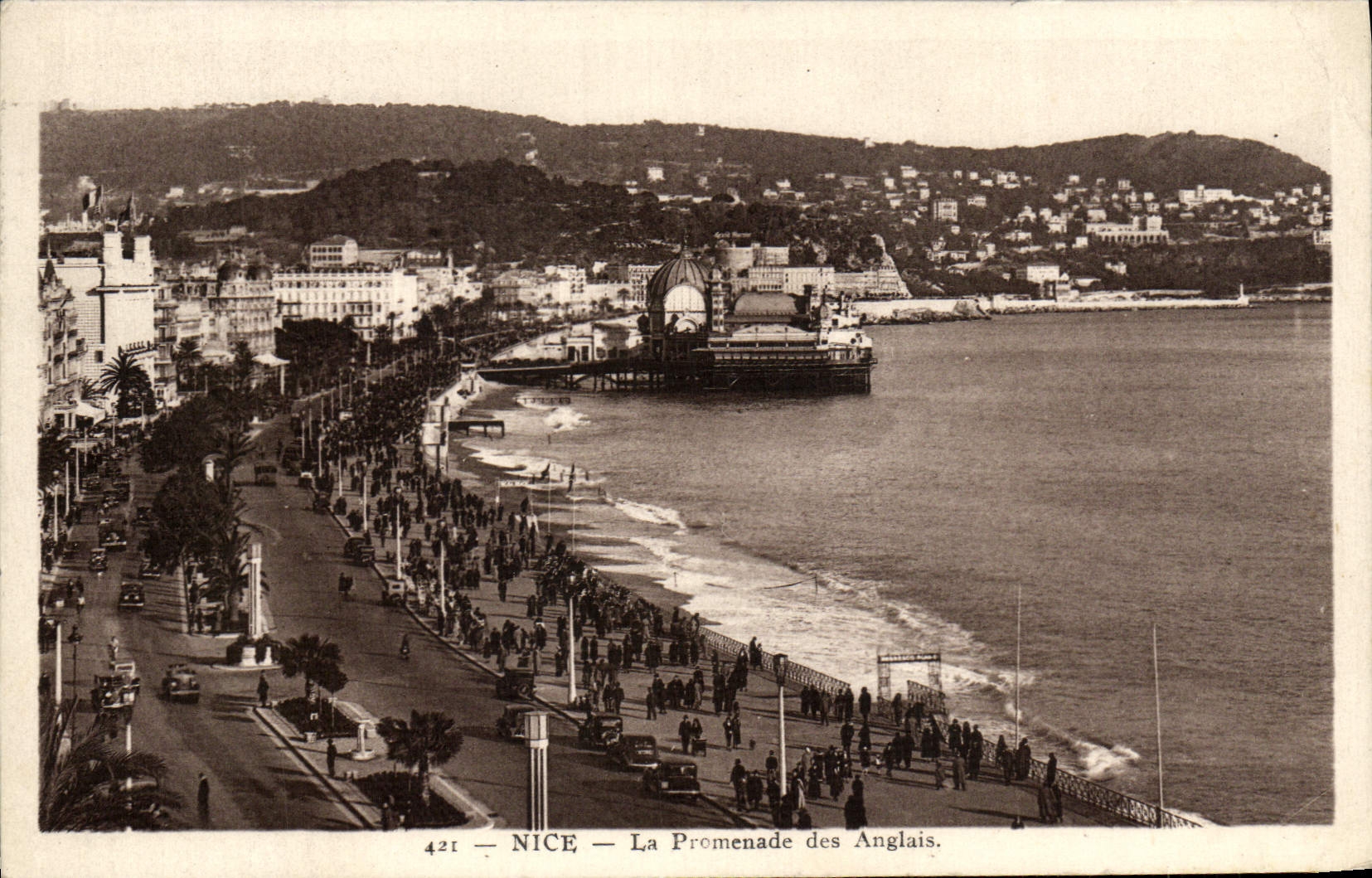 VINTAGE POSTCARD Nice the Walk of Angalis