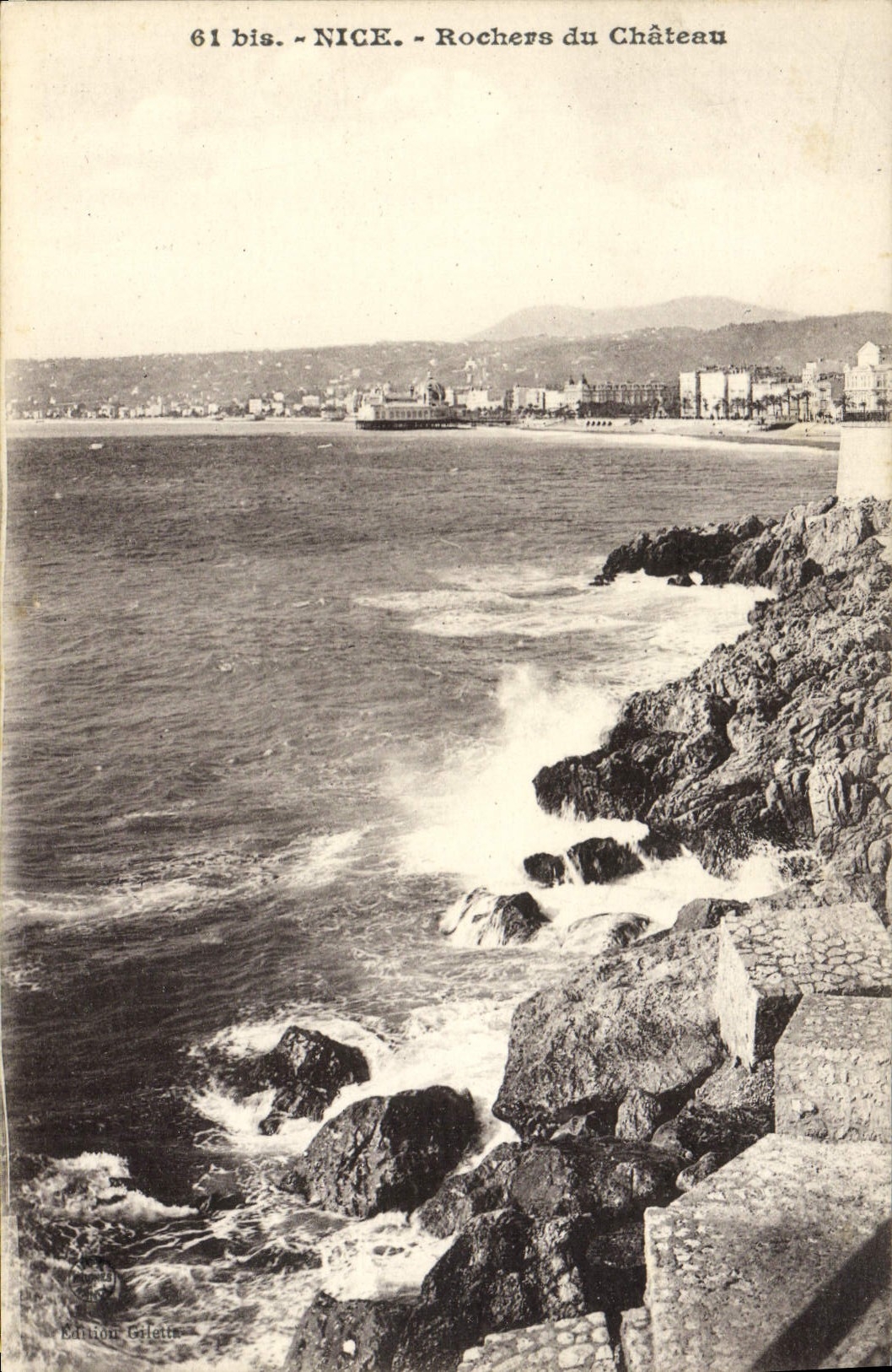 CPA Nice Rochers du Chateau