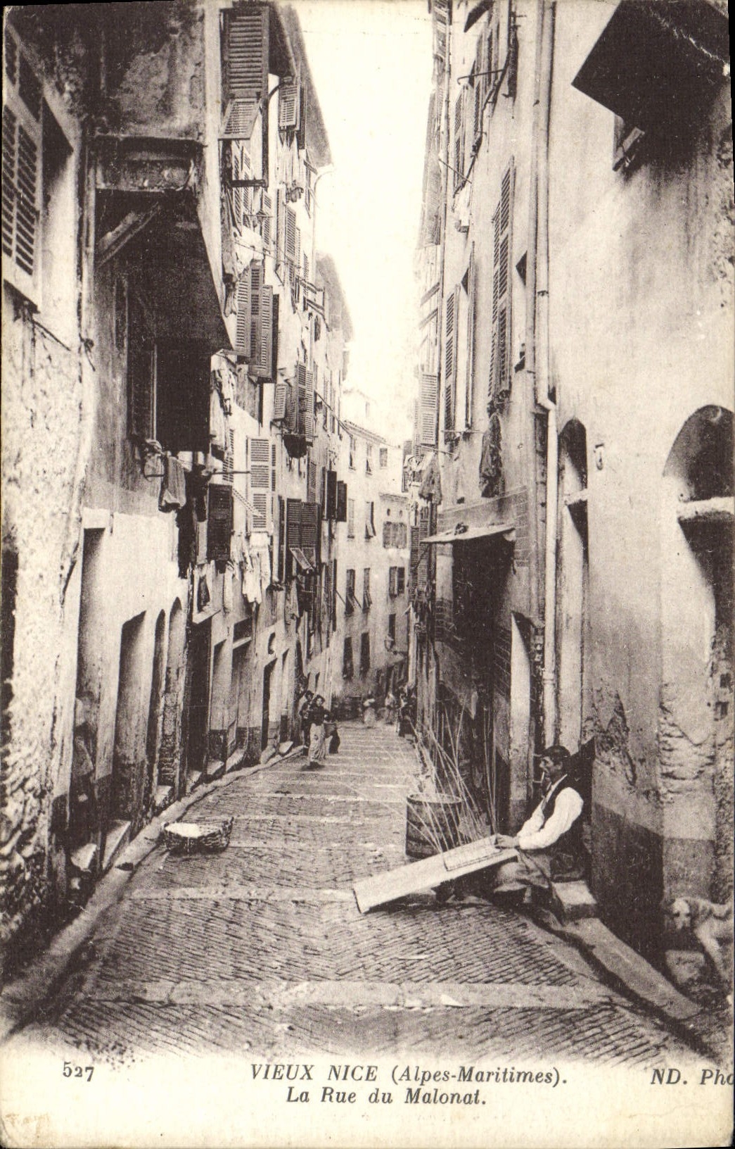 CPA Vieux Nice La Rue du Malonat