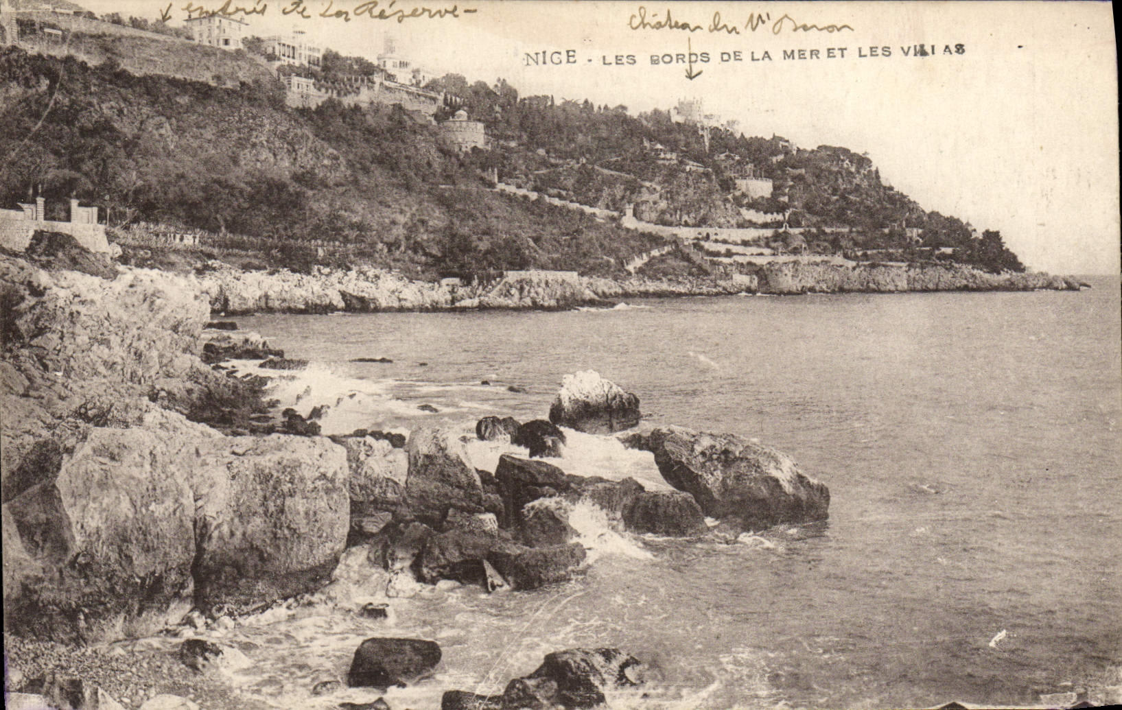VINTAGE POSTCARD Nice Rords of the Sea Villas