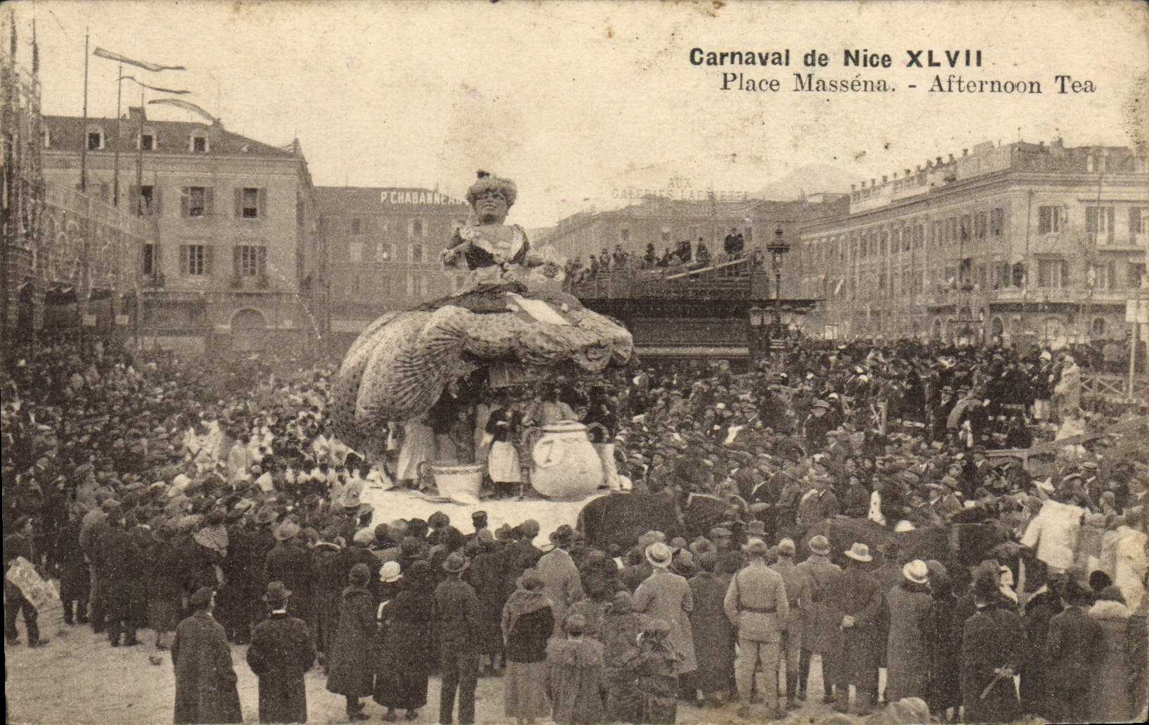 La POSTAL Carnaval de la VENDIMIA Niza de XLVII coloca Massena