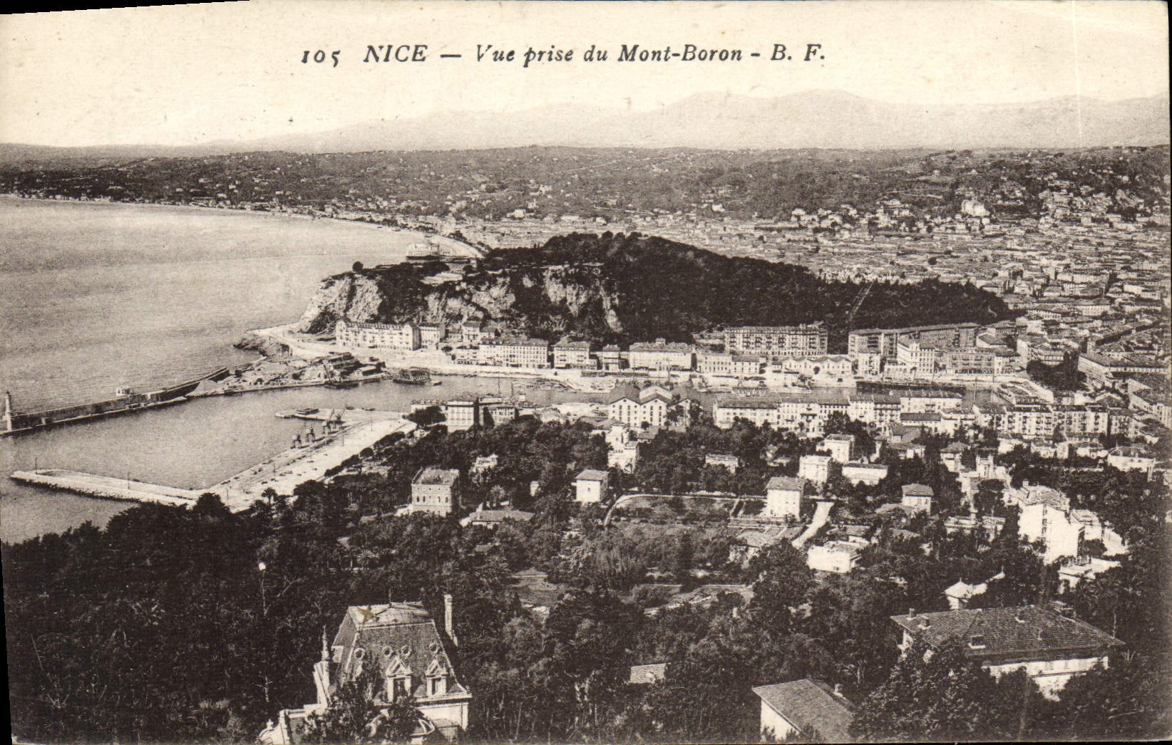 CPA Nice Vue prise du Mont Boron 