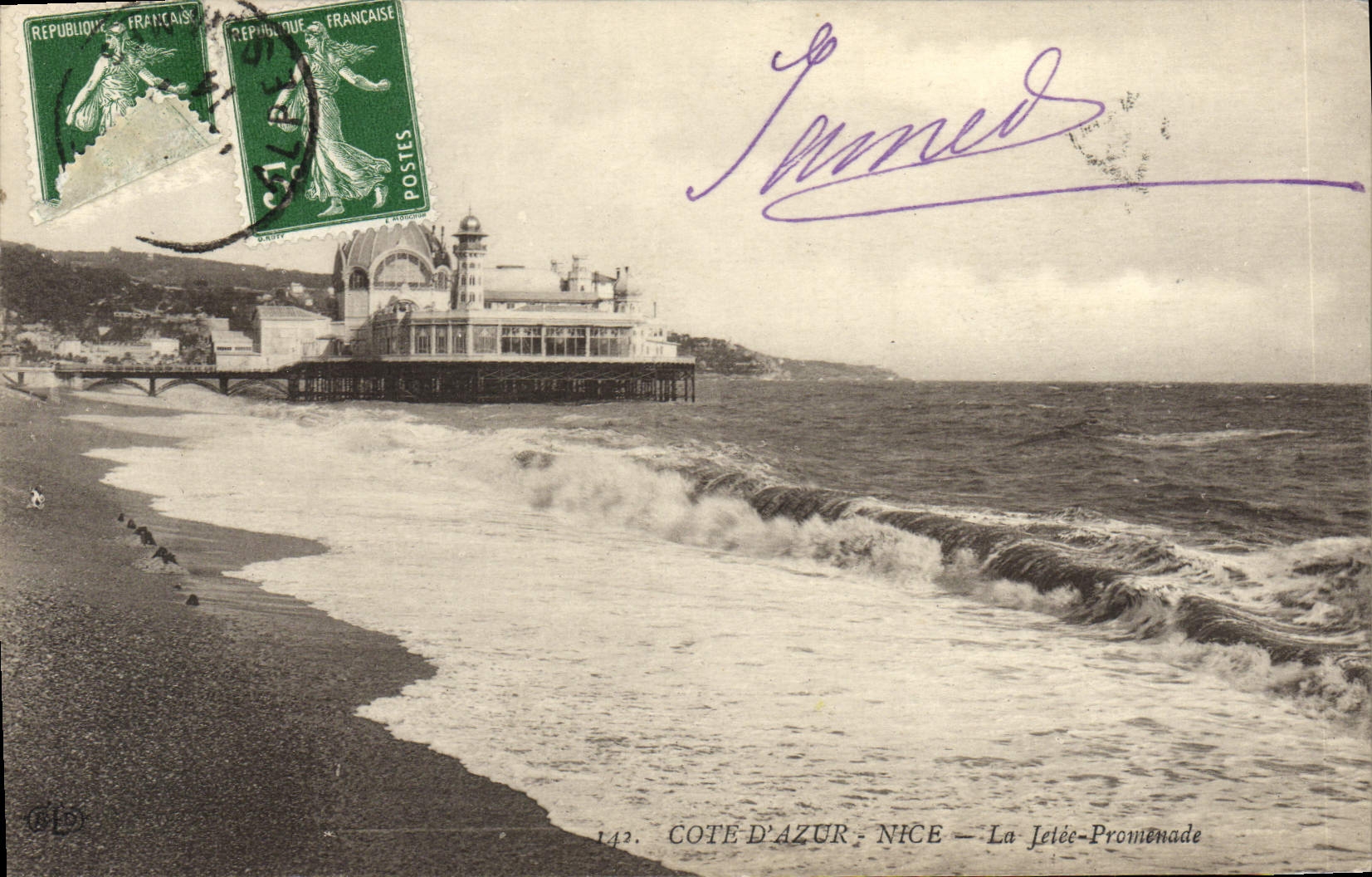 CPA Nice La Jetee Promenade 