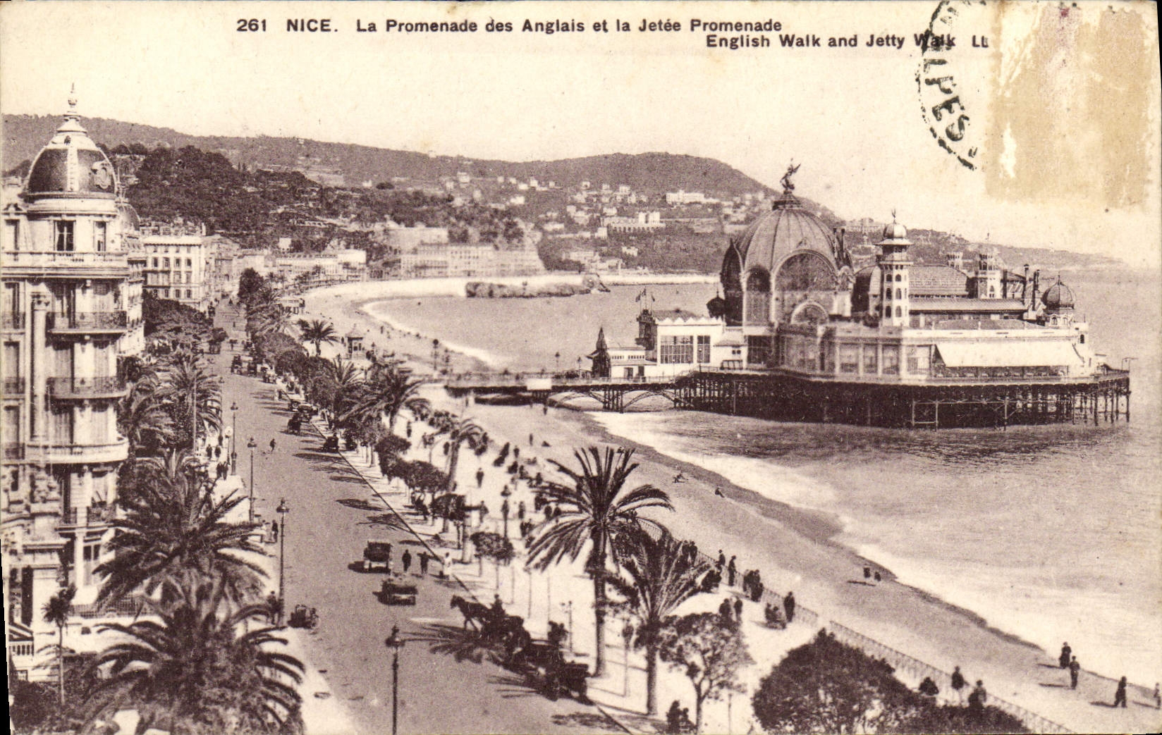 CPA Nice Le Promenade des Anglais et la Jetee Promenade