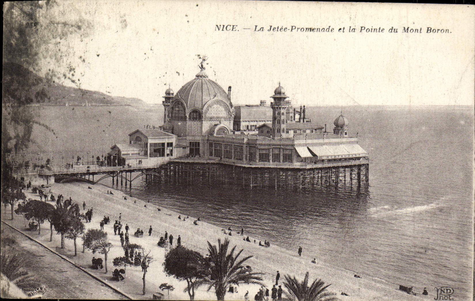 CPA Nice La Jetee Promeande et la Pointe du Mont Boron