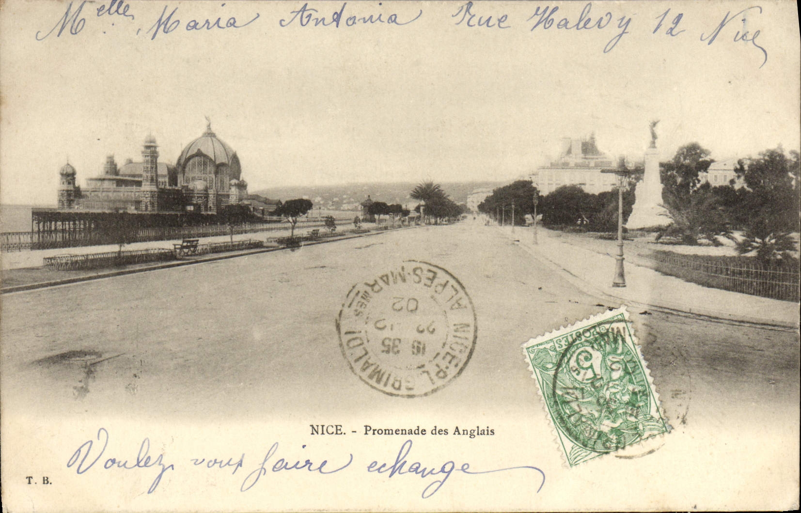 CPA Nice Promenade des Anglais 