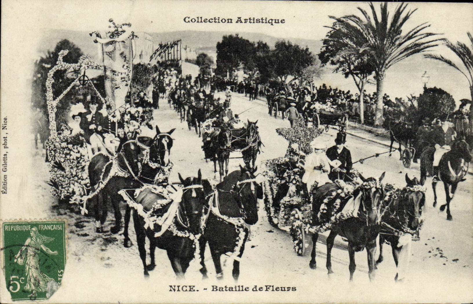 CPA Nice Bataille de Fleurs 