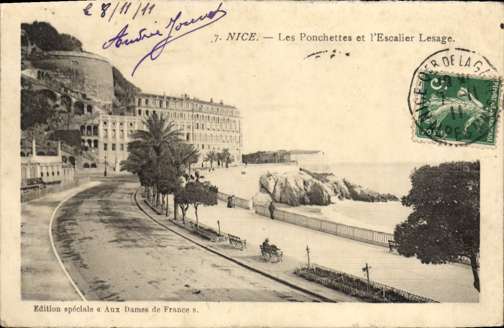 CPA Nice Les Ponchettes l'Escalier Lesage