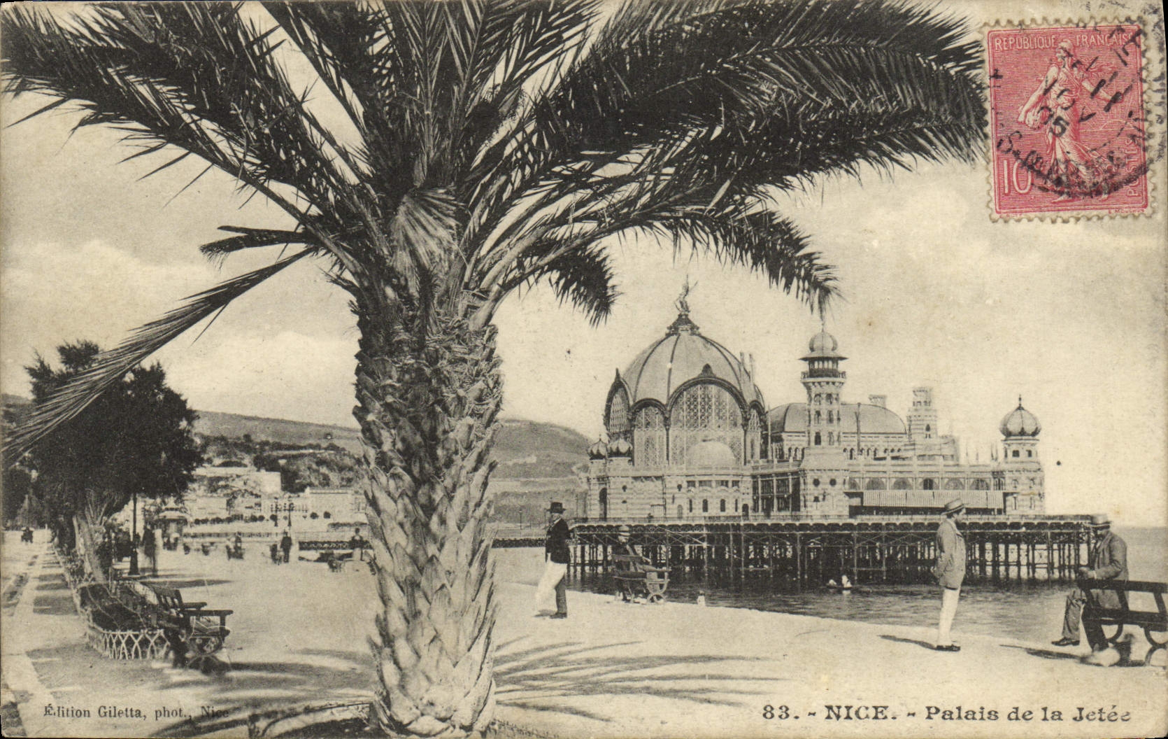 CPA Nice Palais de la Jetee 