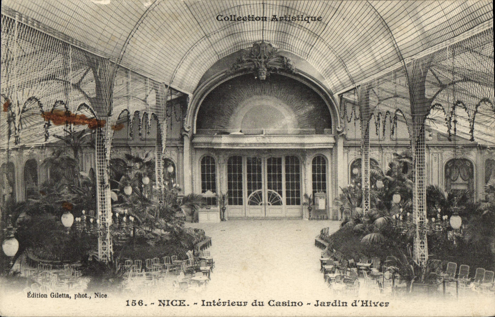 CPA Nice Interieur du Casino Jardin d'Hiver