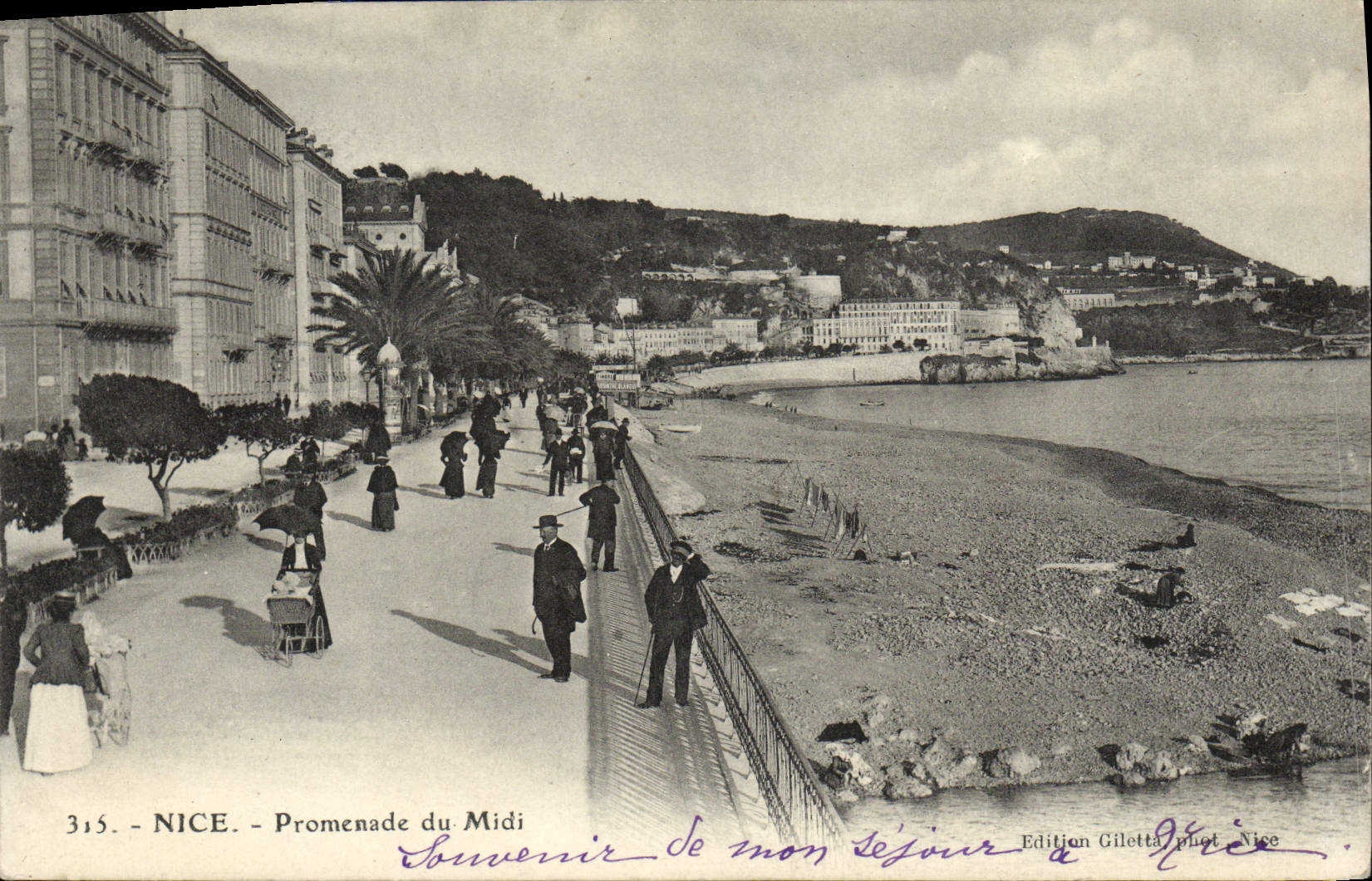 CPA Nice Promenade du Midi