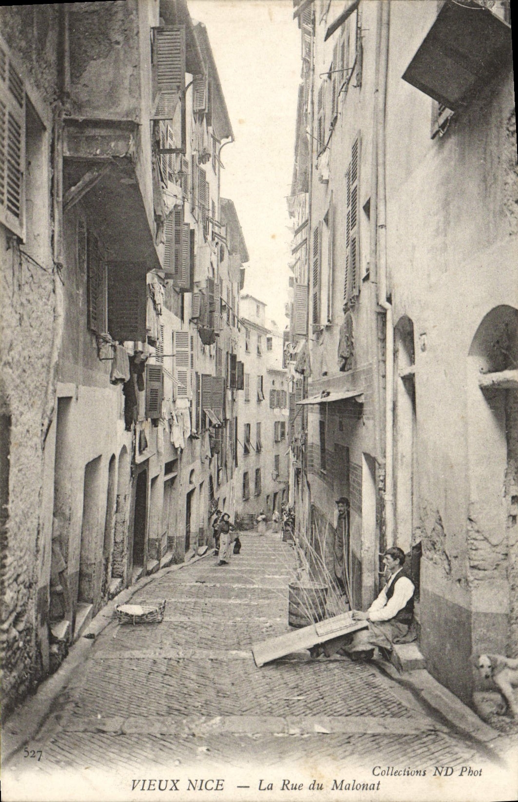 CPA Vieux Nice La Rue du Malonat 