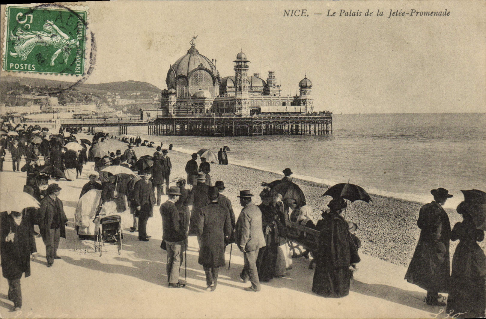 CPA Nice La Palais de la Jetee Promenade