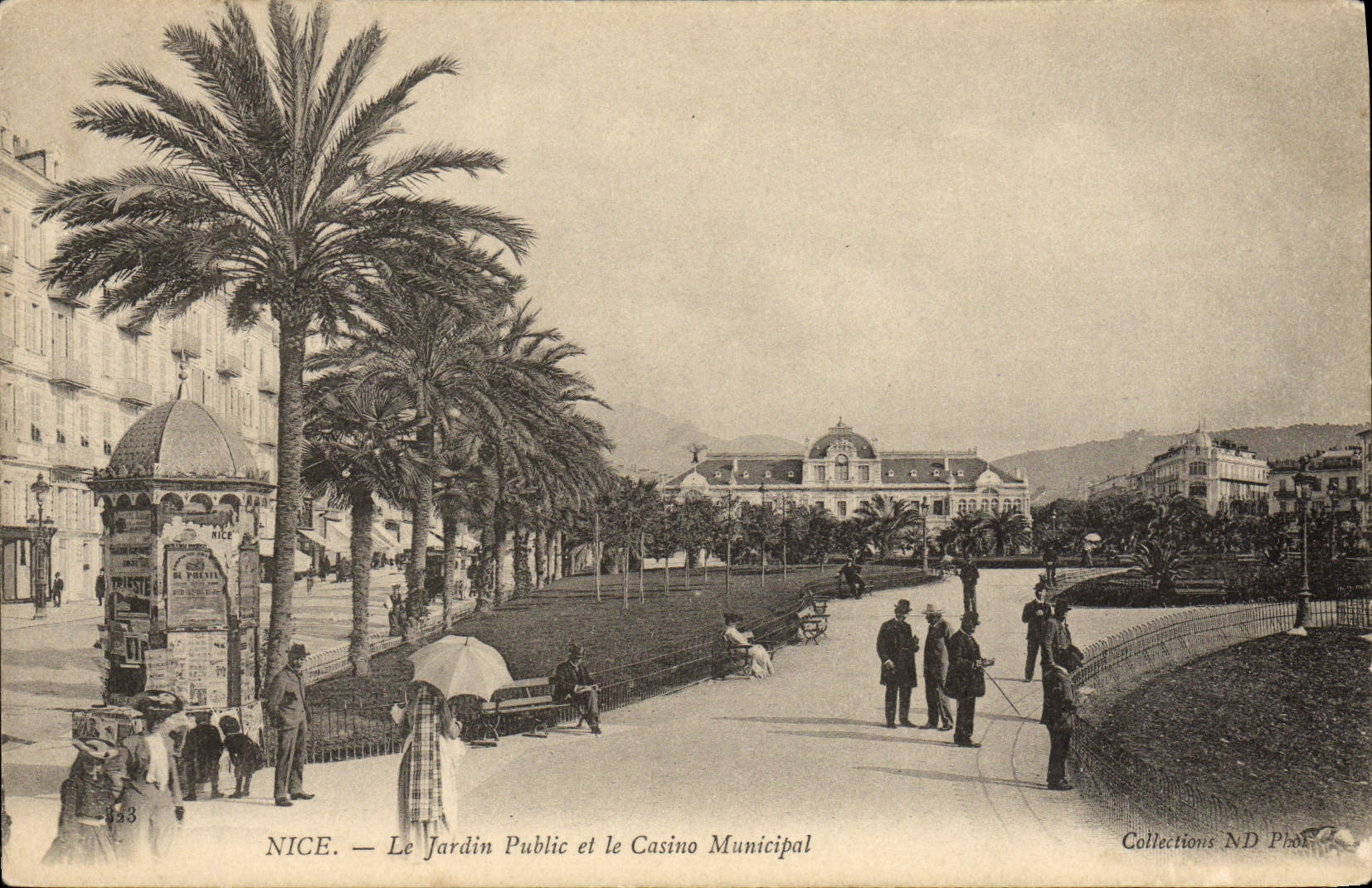 CPA Nice Le Jardin Public et le Casino Municipal