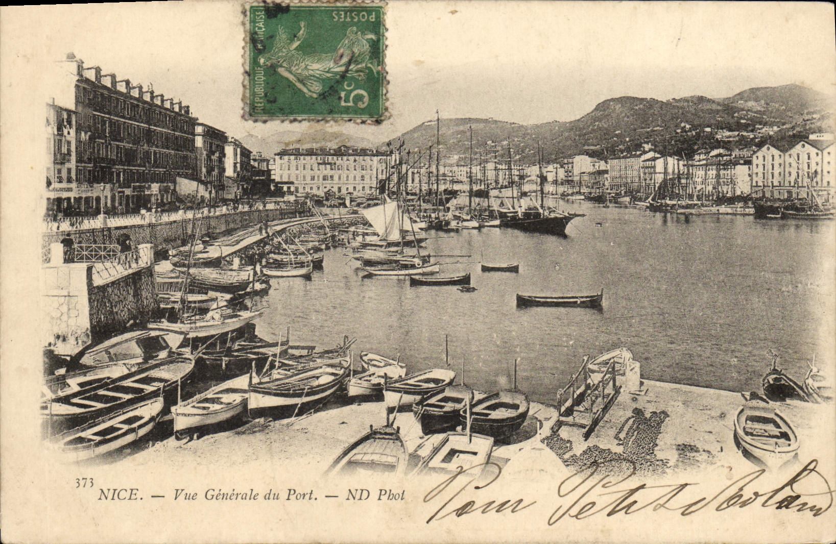 CPA Nice Vue Generale du Port Bateaux