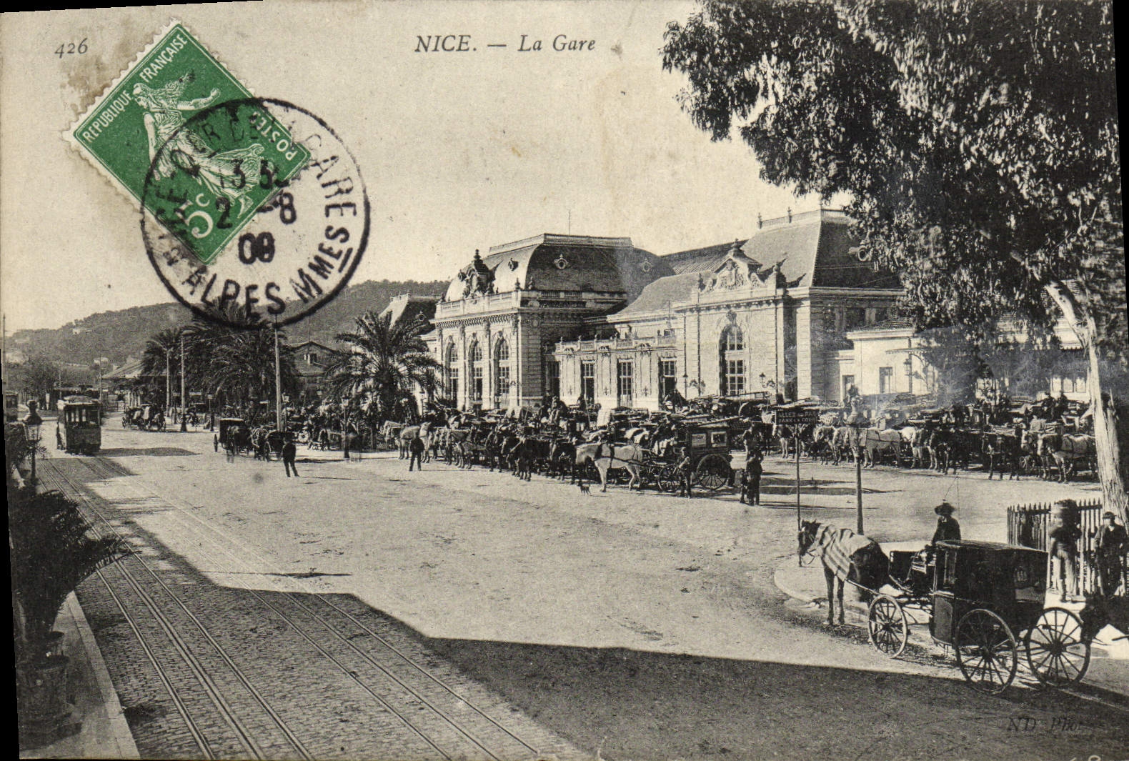 CPA Nice La Gare