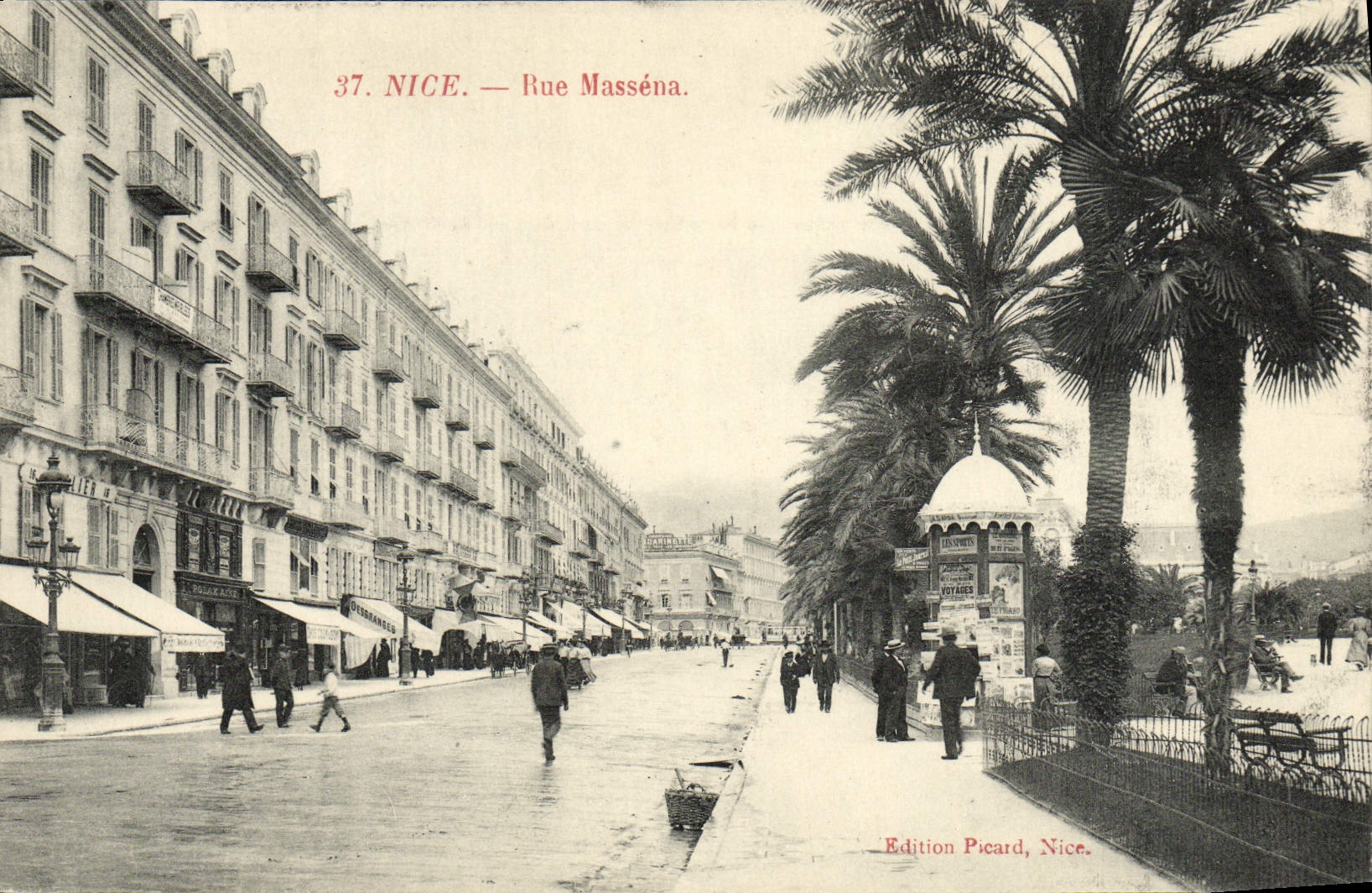 CPA Nice Rue Massena 