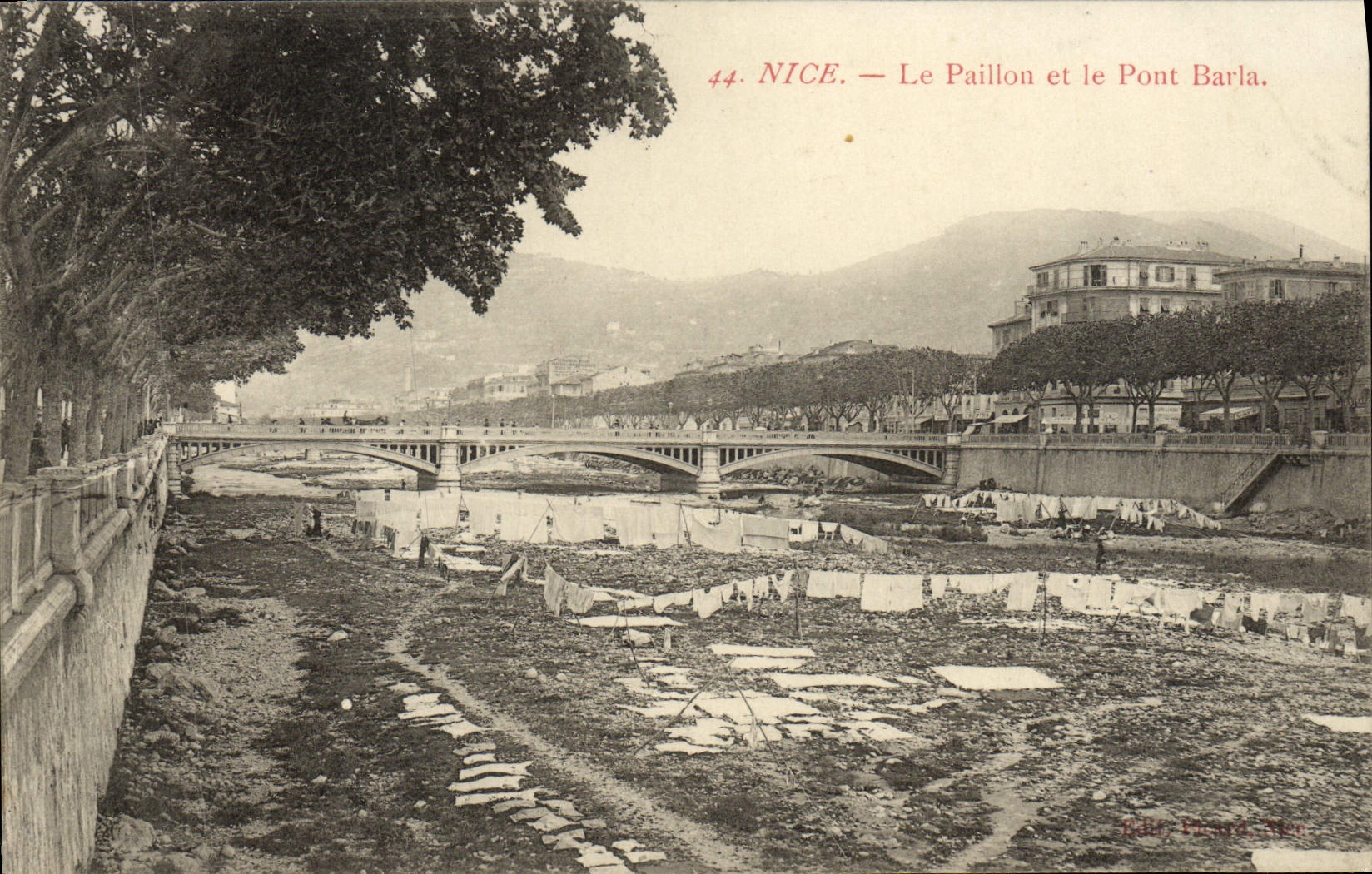 CPA Nice Le Paillon et le Pont Barla