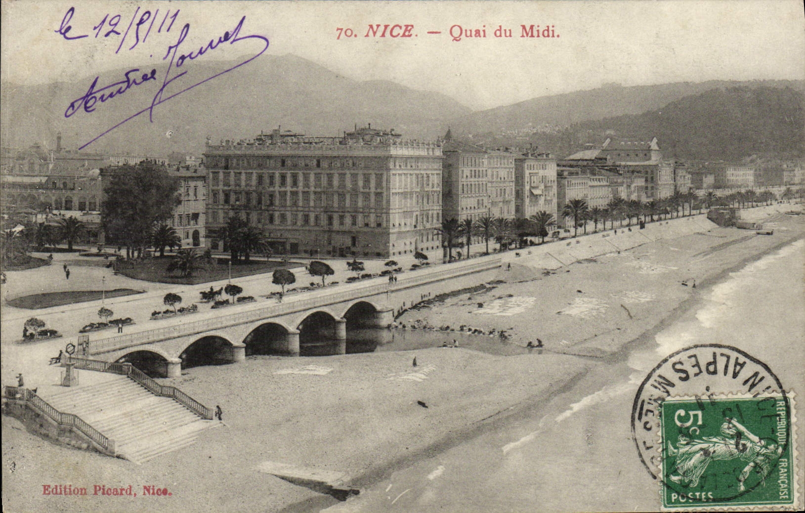 CPA Nice Quai du Midi