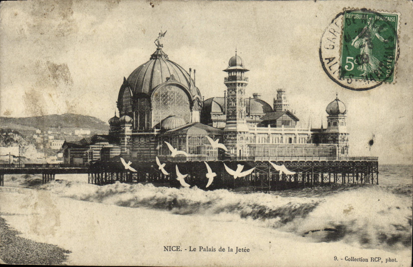 CPA Nice Le Palais de la Jetee