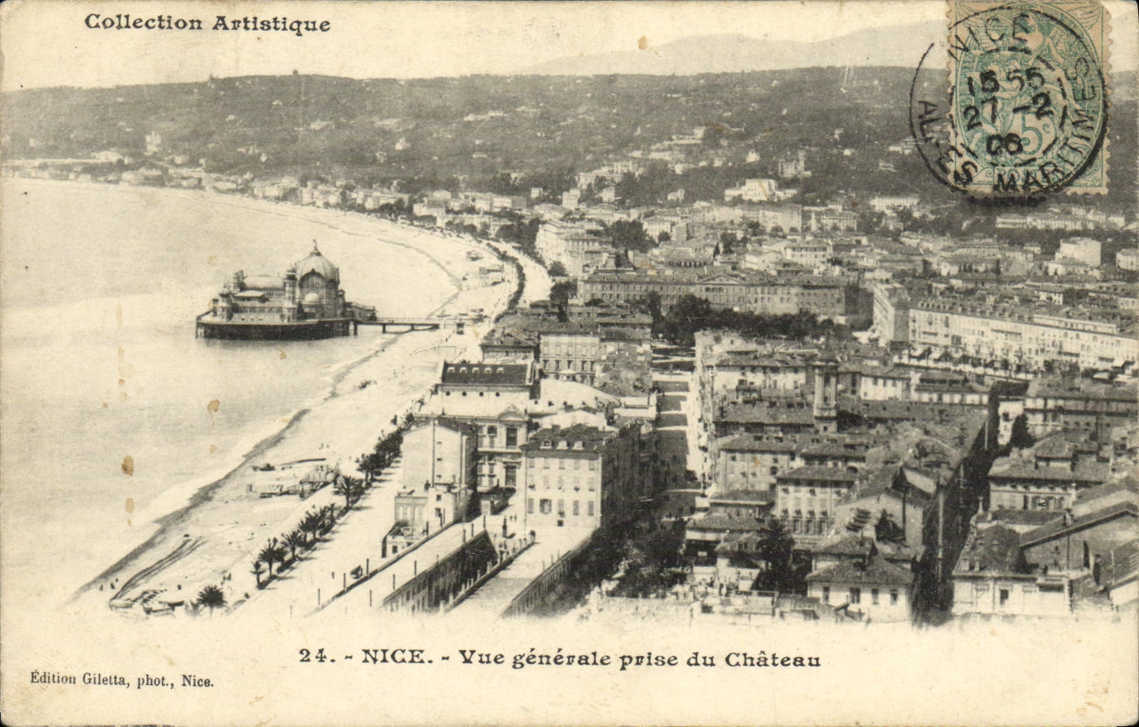 CPA Nice Vue generale prise du Chateau