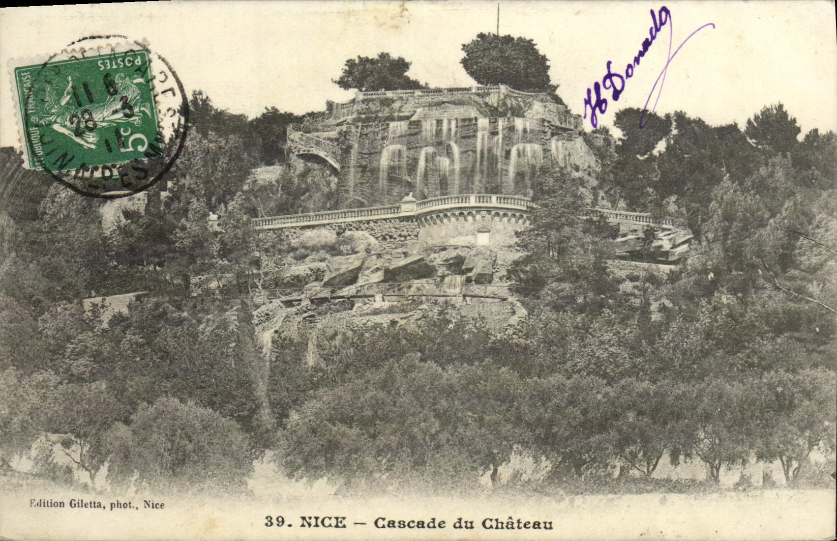 CPA Nice Cascade du Chateau 